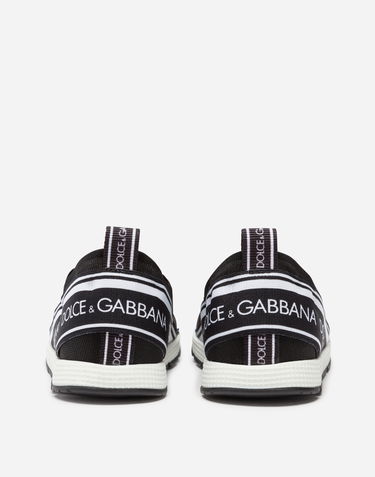 Sneakers og sko Dolce & Gabbana First Steps Sorrento Slip-on Logo Tape (19-26) Sort | DN0105AH67789690, 2