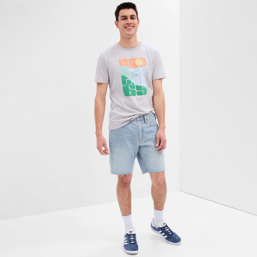 Shorts GAP Straight Denim Short Turkis | 602501-00, 0