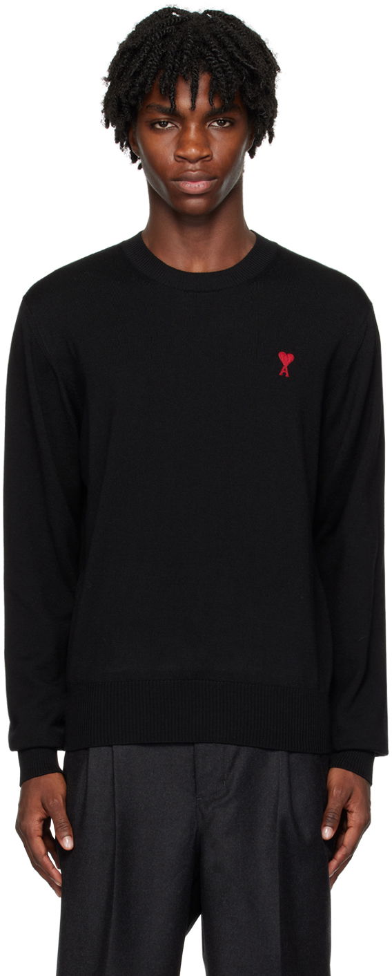 Sweater AMI Sweater Sort | BFHKS111.KN0025, 0