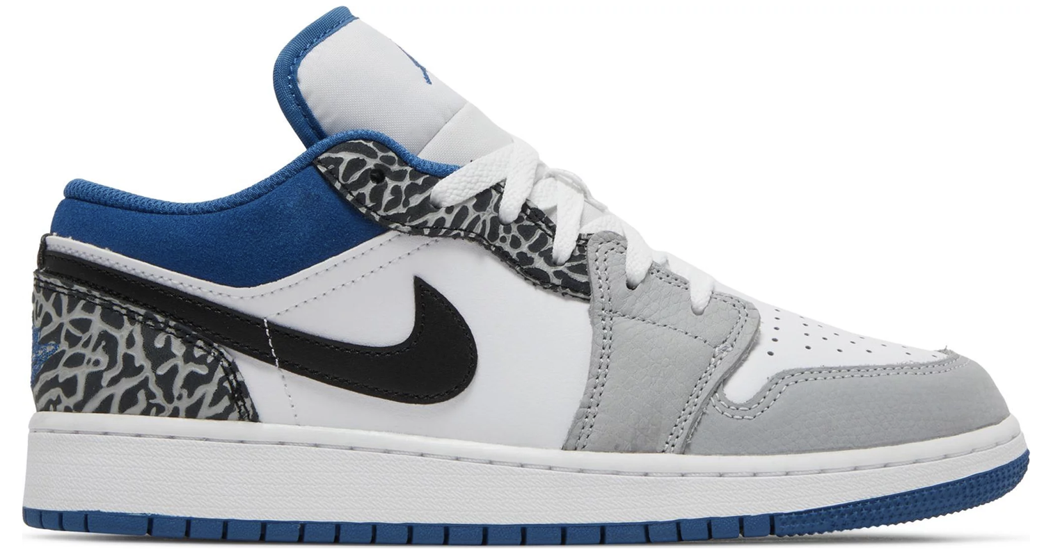 Sneakers og sko Jordan Air Jordan 1 Low SE "True Blue" GS Grå | DQ2514-140, 1