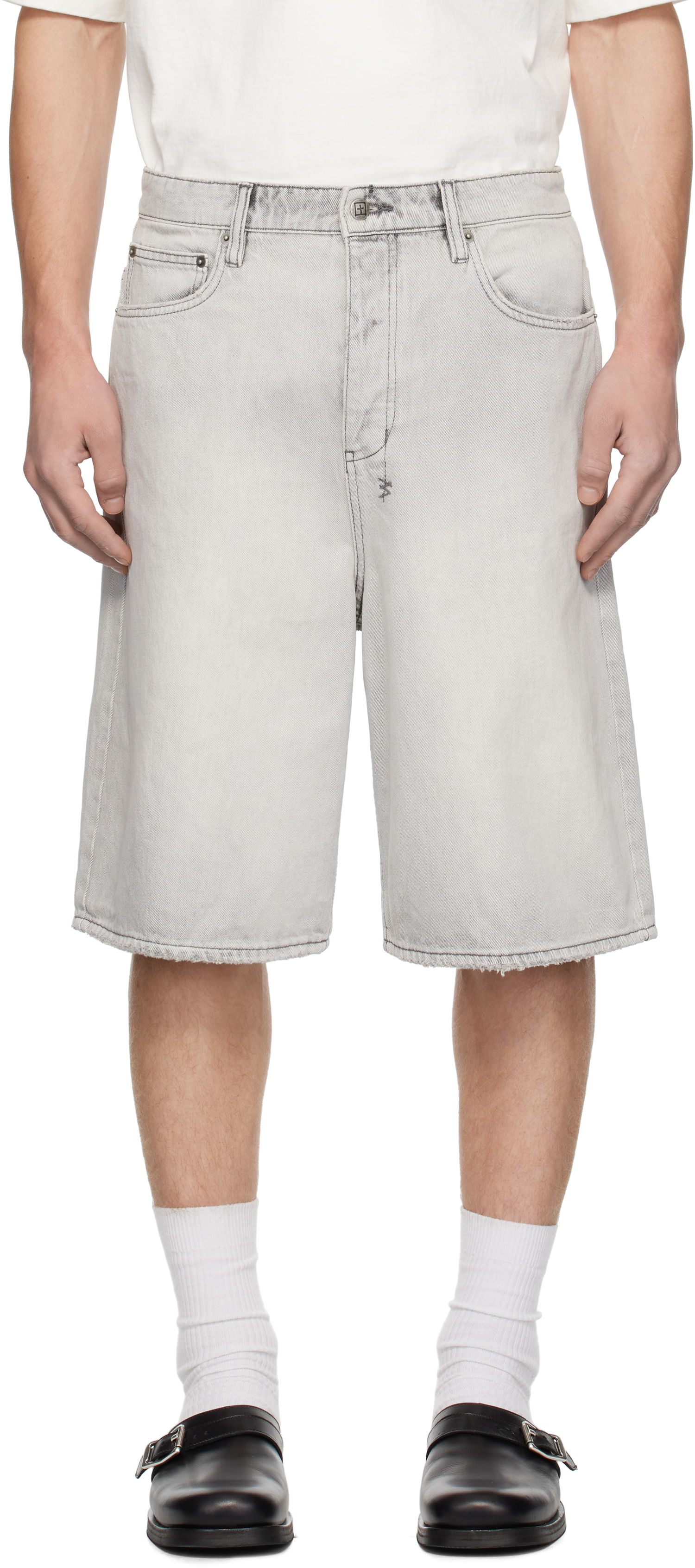 Shorts Ksubi Ksubi MAXX Snow Denim Shorts Grå | MPS25WA005, 0