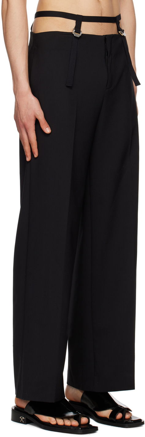 Bukser Dion Lee Dion Lee Safety Harness Trousers Sort | C2134S23, 1