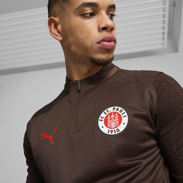 Sweatshirt Puma FC St. Pauli Men's Quarter-Zip Training Top Brun | 778721_05, 5