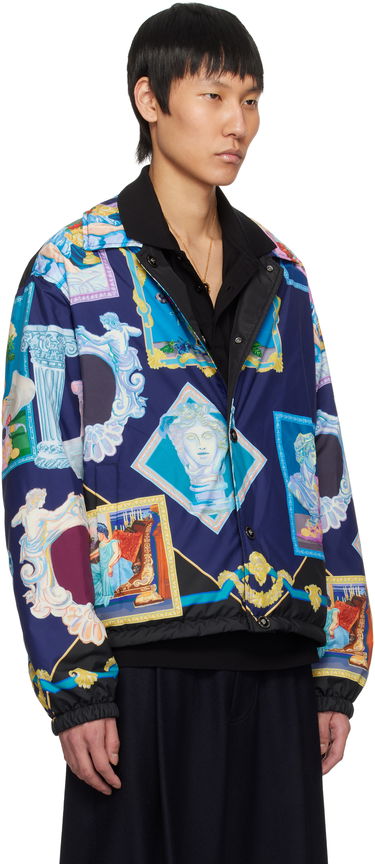 Bomberjakke Versace Versace 'Versace Gallery' Reversible Blouson Jacket Flerfarvet | 1018330_1A12970, 1