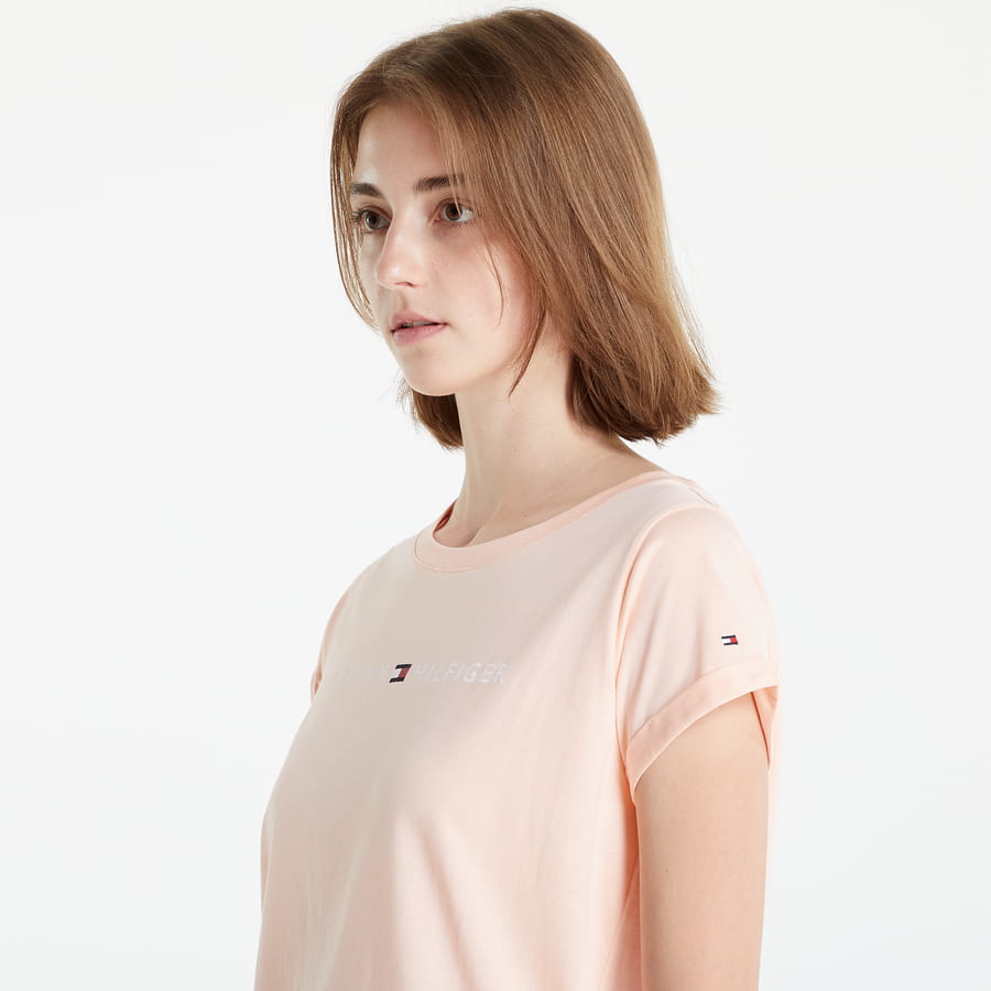 T-shirt Tommy Hilfiger Logo Tee Lyserød | UW0UW01618-TLR, 1