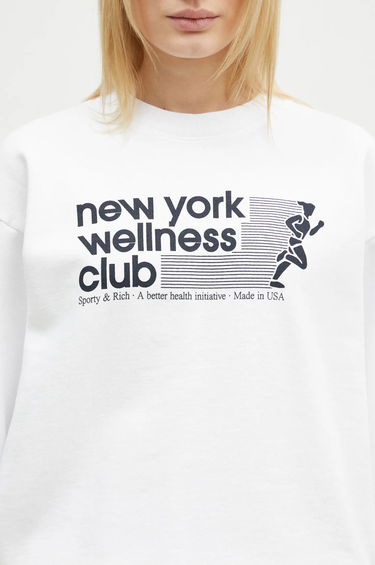 Sweater Sporty & Rich Sporty & Rich USA Wellness Club Sweatshirt Hvid | ST071506128WH01, 3