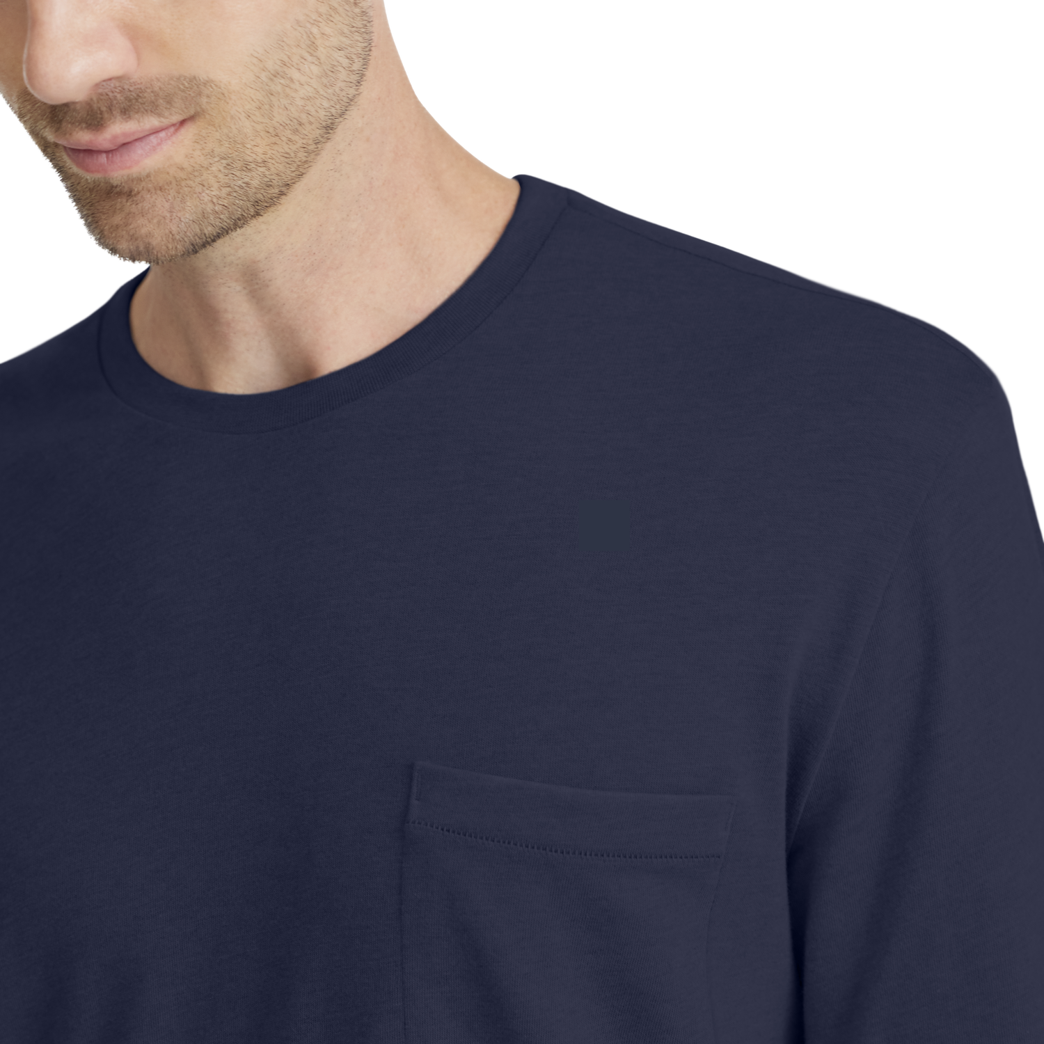 T-shirt Allbirds Merino Long Sleeve Tee Small Mørkeblå | A12110M, 1