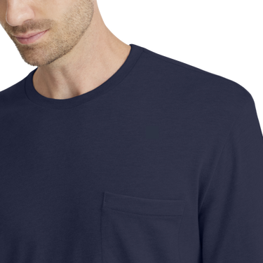 T-shirt Allbirds Merino Long Sleeve Tee Small Mørkeblå | A12110M, 1