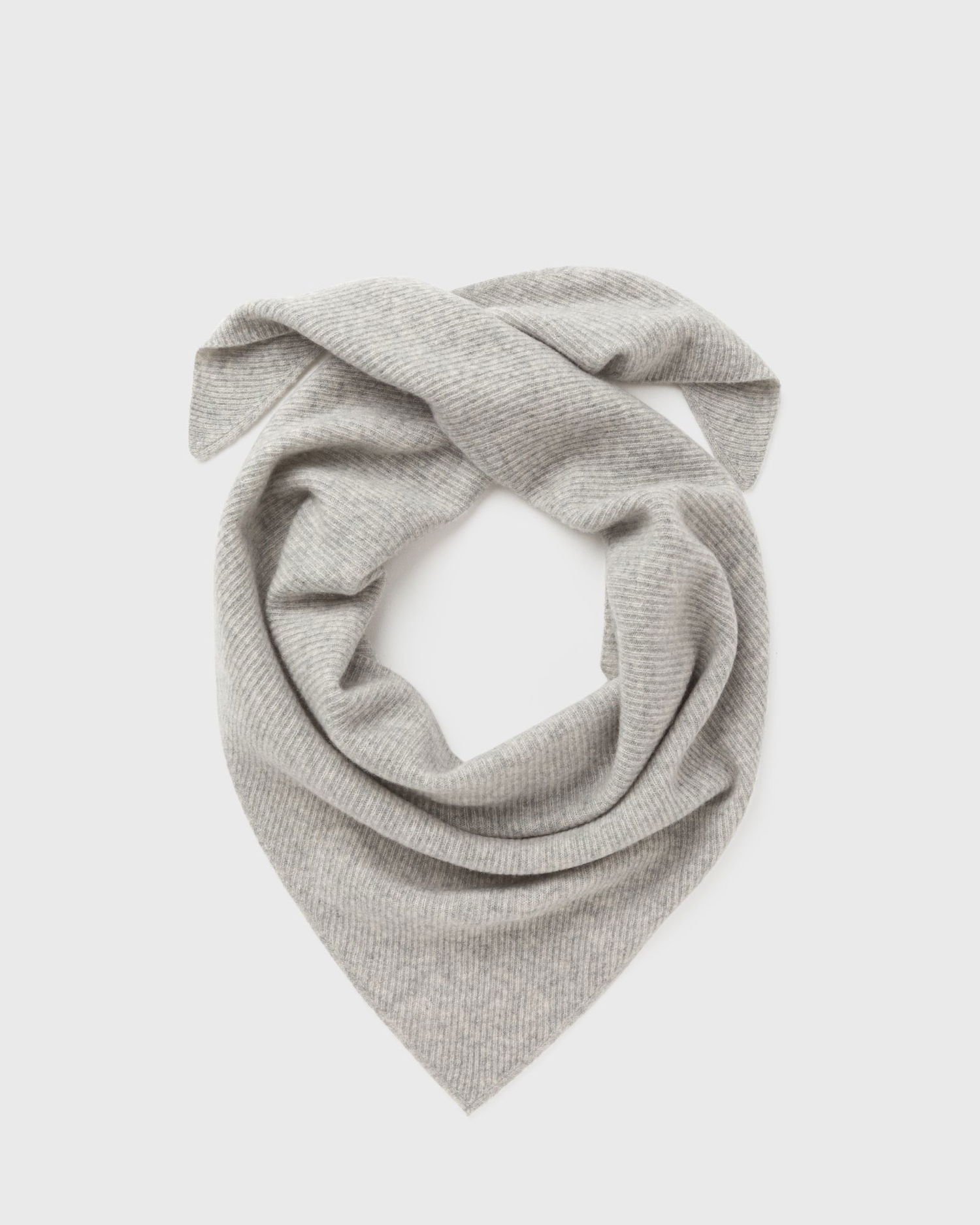 Tørklæde American Vintage RAXOW Ribbed Knit Scarf Grå | RAX20CH25-HEATHER-GREY-CHINE, 0