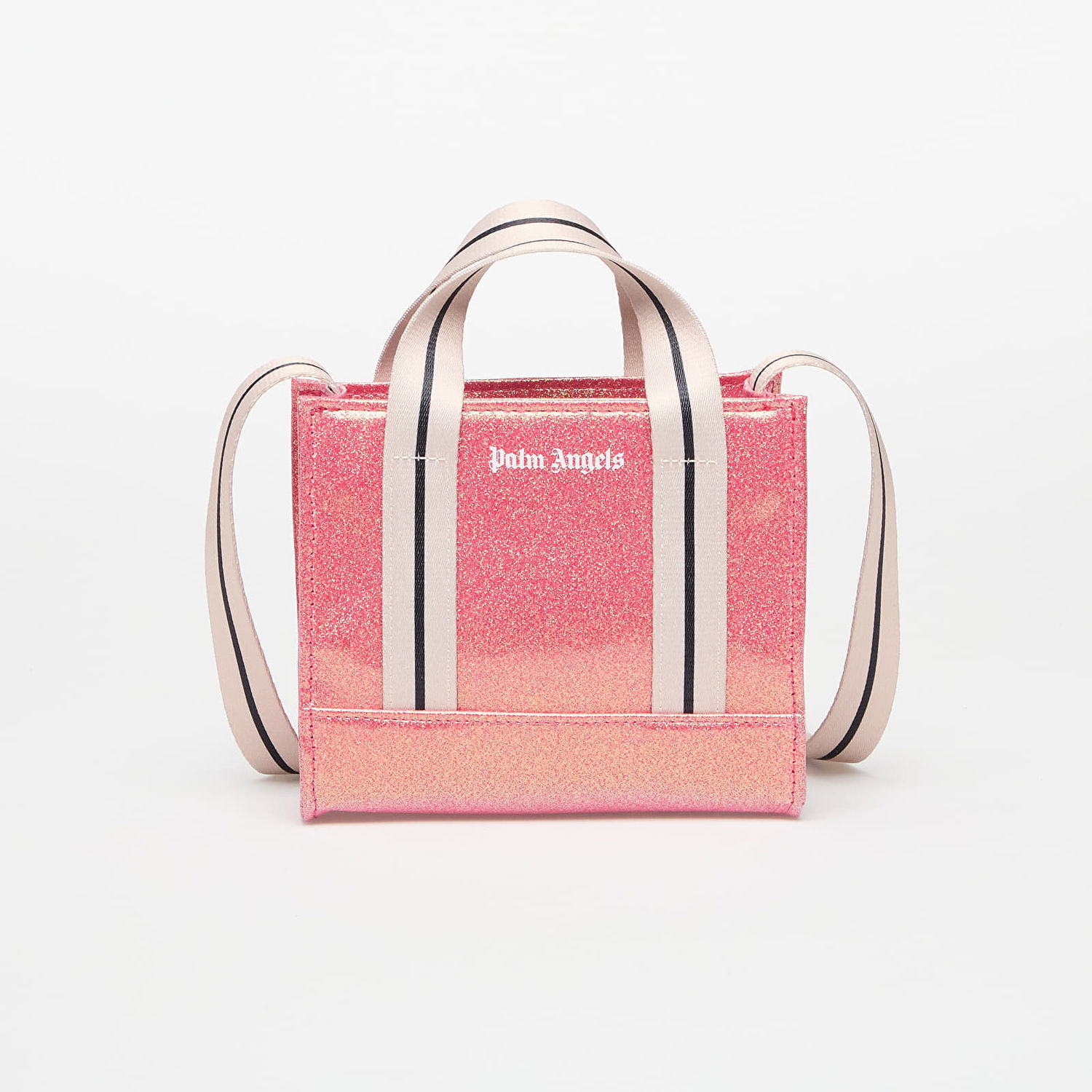 Mulepose Palm Angels Palm Angels Glitter Mini Tote Bag Lyserød | PGNA003S25FAB0023003, 0