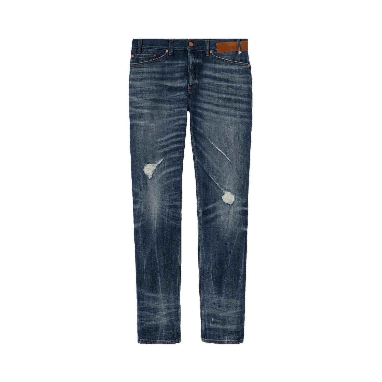 Jeans Palm Angels Slim 5 Pockets Denim Jeans Mørkeblå | PMYA027S22DEN0014560, 0