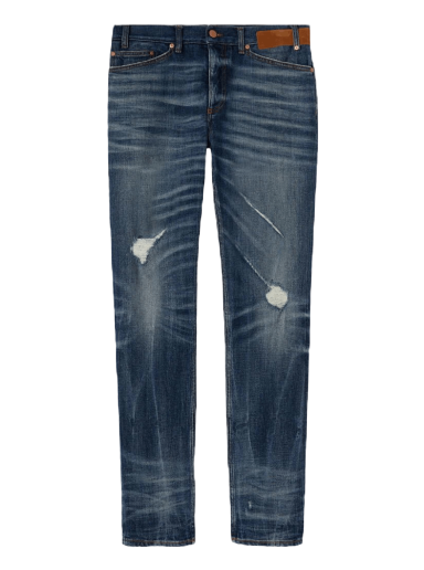 Jeans Palm Angels Slim 5 Pockets Denim Jeans Mørkeblå | PMYA027S22DEN0014560
