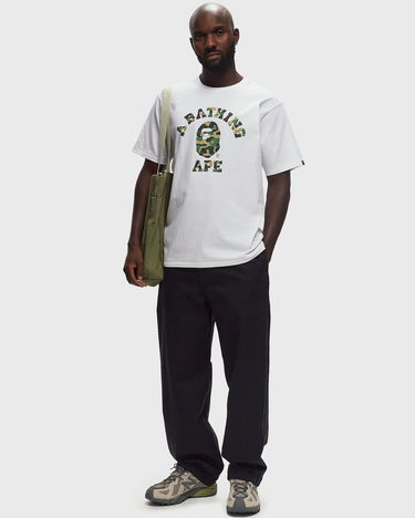 T-shirt BAPE ABC CAMO COLLEGE T-shirt Hvid | 001TEK801005MWH0, 1