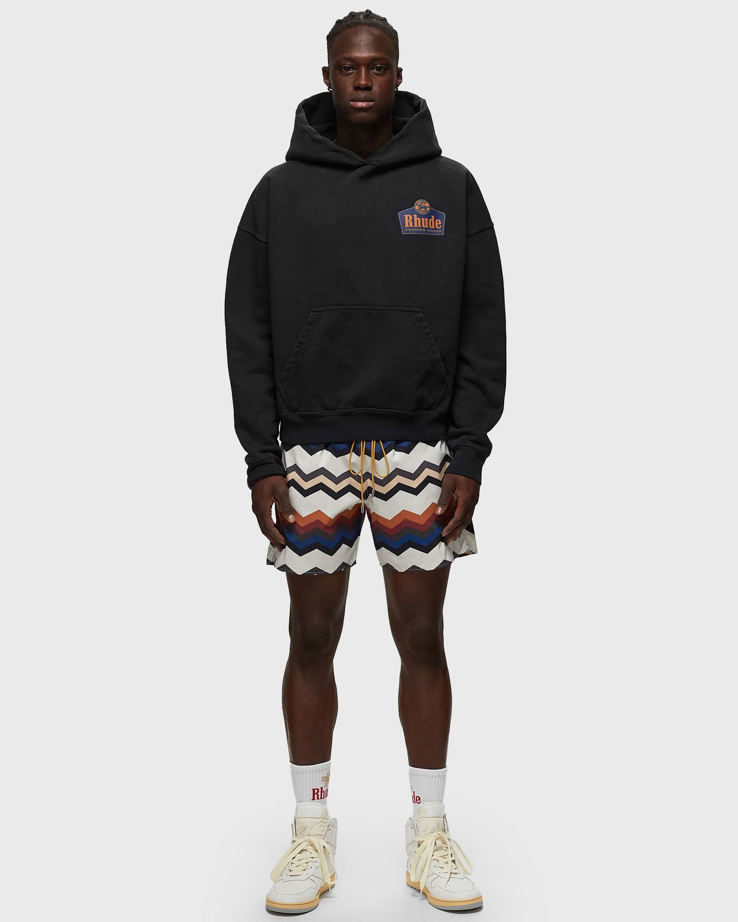 Shorts Rhude Zig Zag Swim Shorts Flerfarvet | RHPS24SH22448108, 1