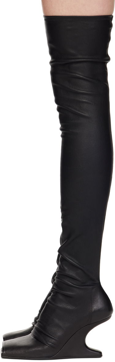 Sokker Rick Owens Rick Owens Cantilever Tall Boots Sort | RP01E7801 LS, 2