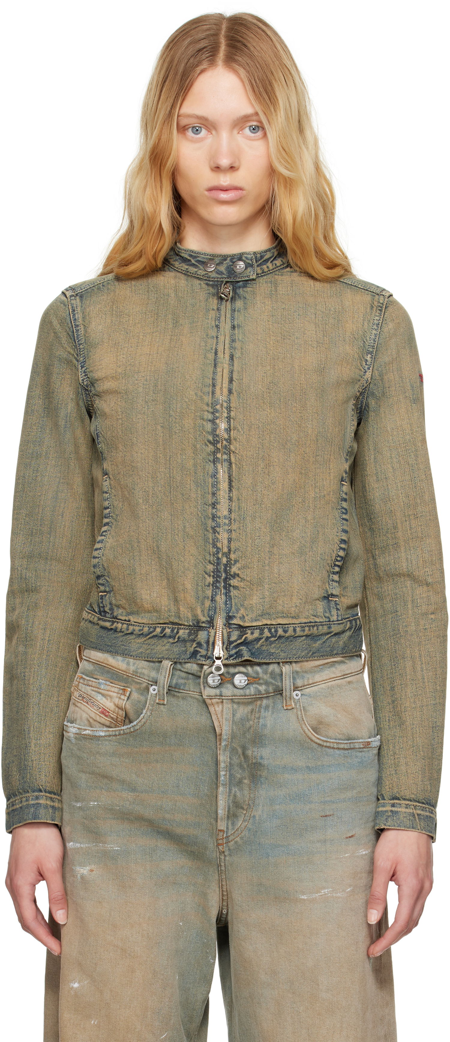 Jakke Diesel Diesel De-Mornin Denim Jacket Blå | A13434 09L49, 0