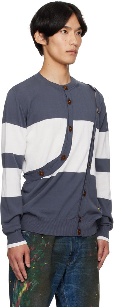 Sweater Vivienne Westwood Vivienne Westwood Ollie Striped Cardigan Mørkeblå | 2701002H-Y003F-, 1