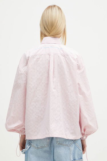 Skjorte Fiorucci Striped Balloon Sleeve Shirt Lyserød | W01FPTLO170CO01PN03, 2