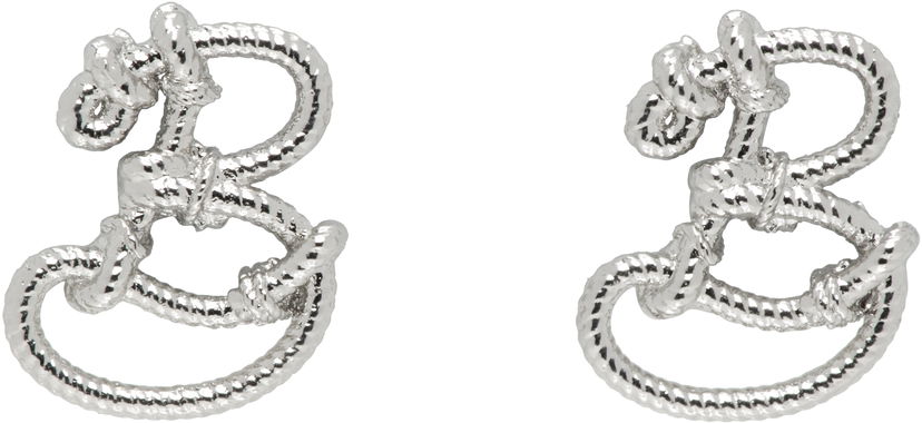 Øreringe Burberry Burberry Small Nautical Knot Stud Earrings Metalisk | 8107013