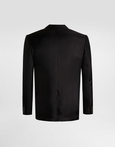 Jakke Dolce & Gabbana Dolce & Gabbana Sicilia Light Single-Breasted Silk Twill Jacket Sort | G2UQ8TFU10SN0000, 1