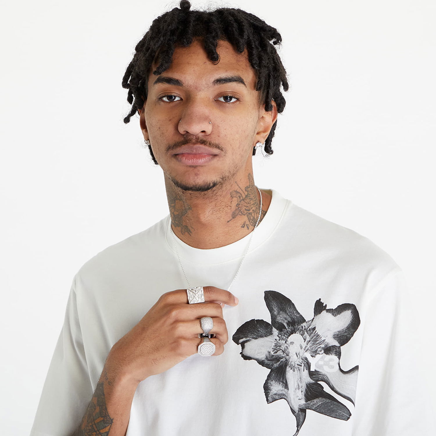 T-shirt Y-3 Graphic Short Sleeve Tee UNISEX Off White Hvid | IV7737, 1
