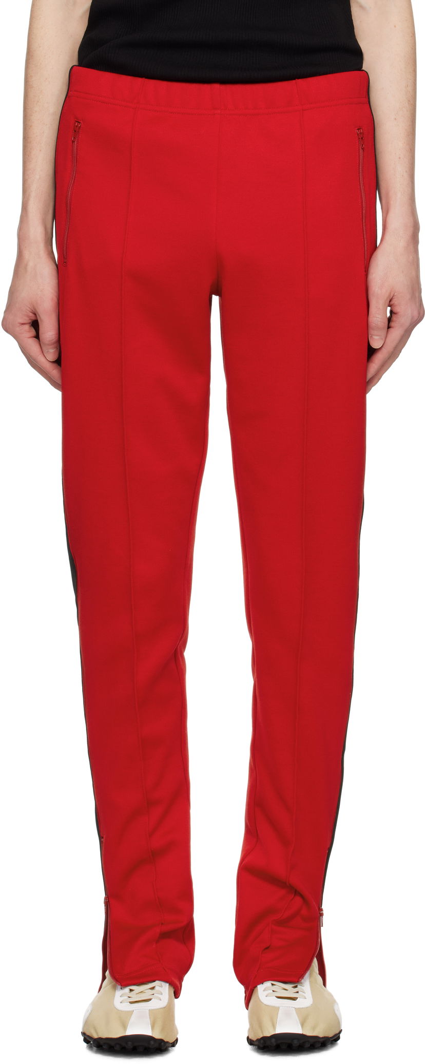 Joggingbukser Maison Margiela Maison Margiela Striped Sweatpants Rød | S50KA0675 S22460