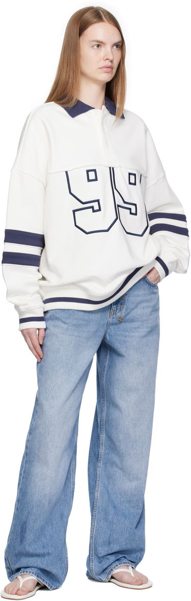 Sweatshirt Ksubi Ksubi '99' Boyfriend Polo Sweatshirt Hvid | WFA25FL005, 3