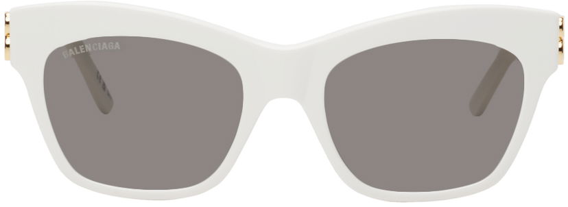 Solbriller Balenciaga White Dynasty Butterfly Hvid | BB0132S