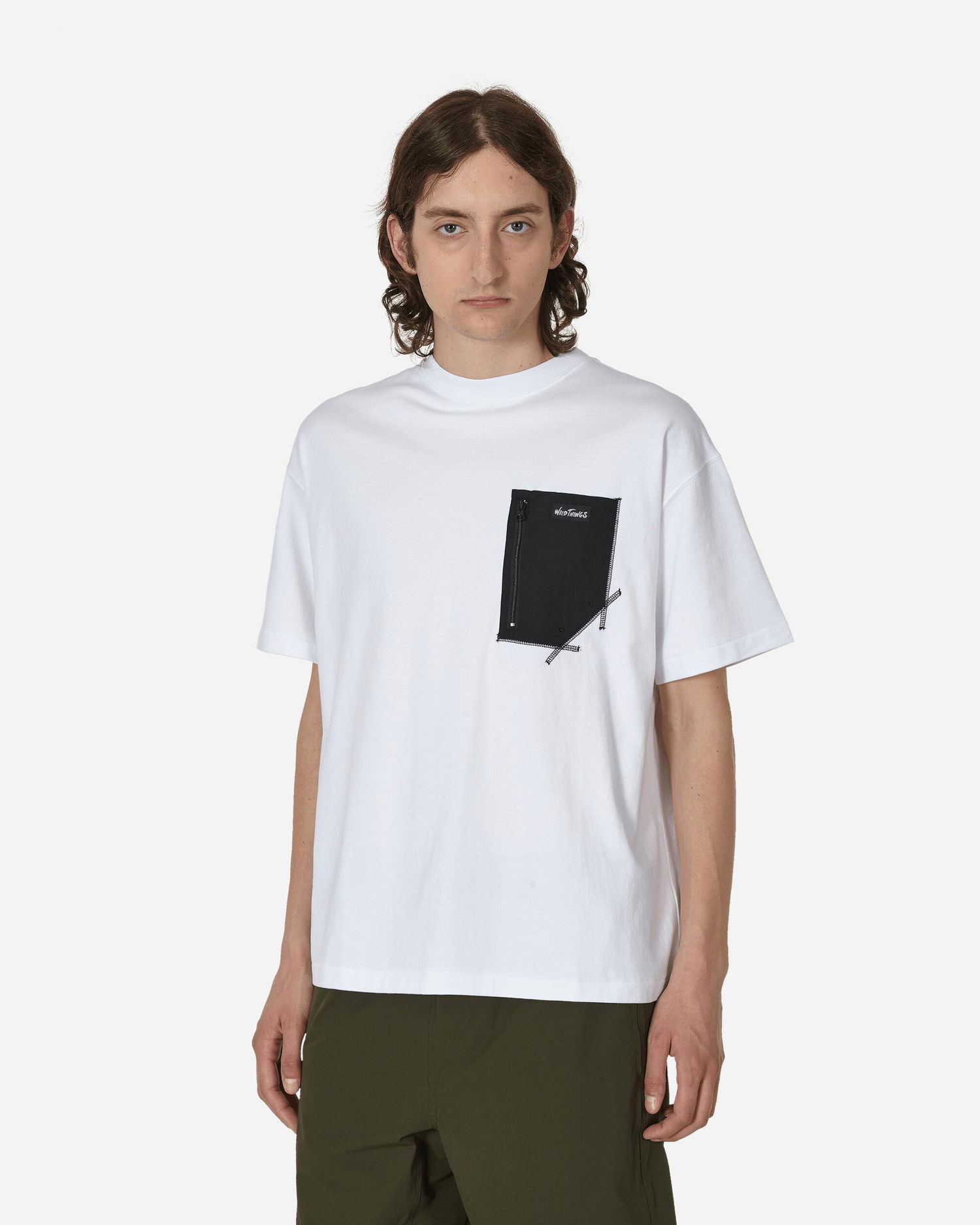 T-shirt Wild things Camp Pocket T-Shirt Hvid | WT231-012 WHITE, 1