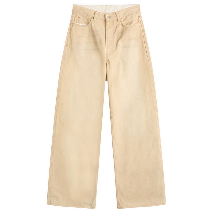 Jeans Acne Studios 1981 U Traffic Loose Fit Jeans, Size X-Large Beige | C00084-AE0
