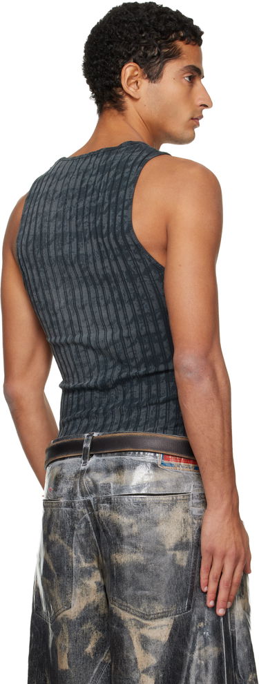 Tanktop Diesel Ribbed Distressed Tank Top Grå | A21587-0QKBU-02A, 2