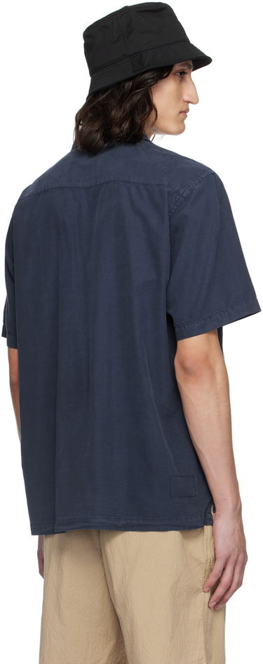 Skjorte Universal Works Universal Works Camp II Shirt Mørkeblå | 30269, 2