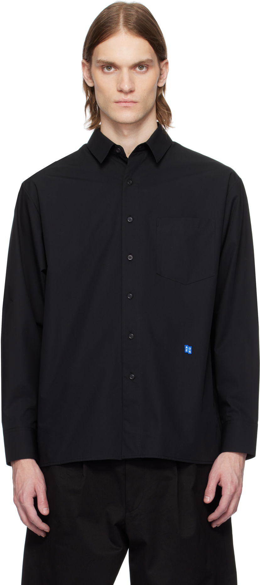 Skjorte ADER ERROR ADER error Sig; TRS Tag 01 Shirt Sort | BO42FYSH0101BK