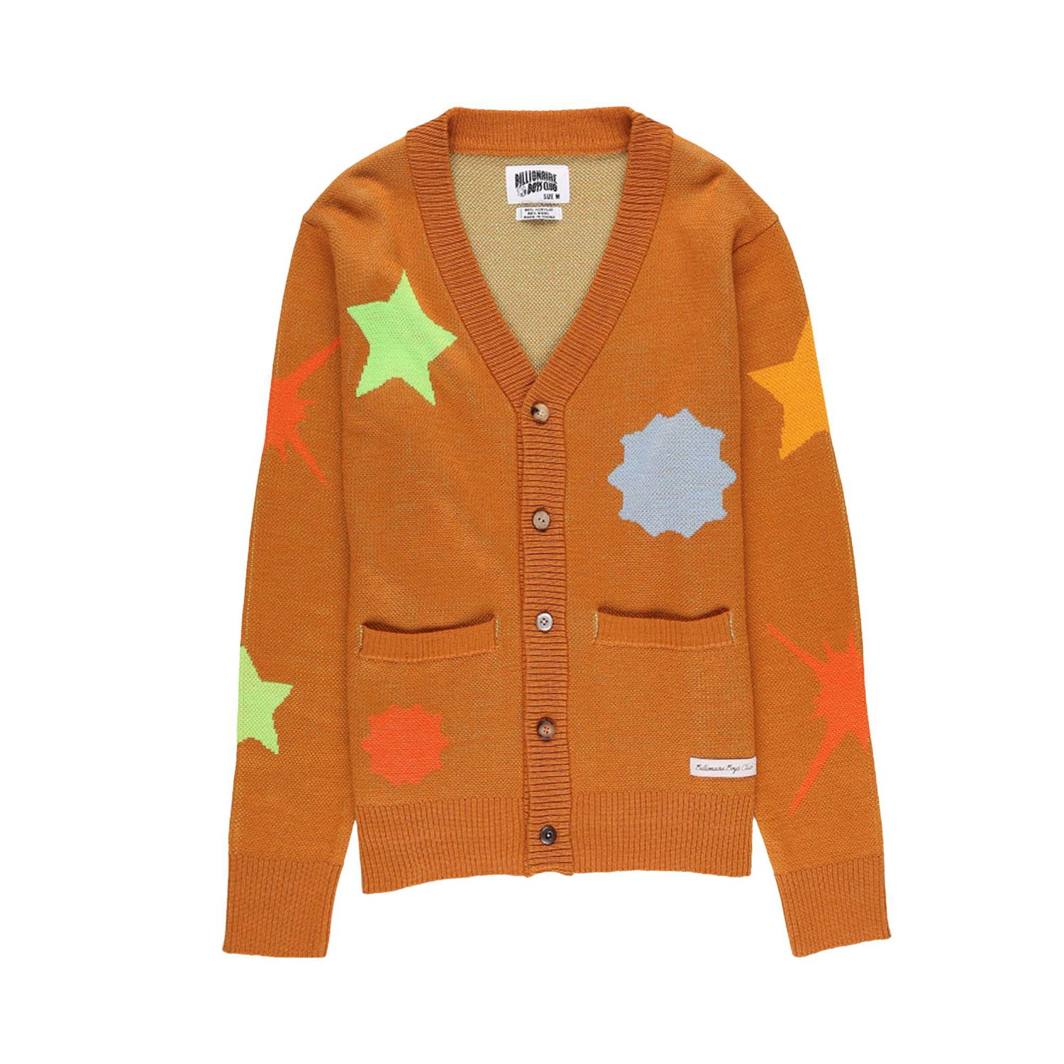 Sweater BILLIONAIRE BOYS CLUB Shooting Star Cardigan Orange | 821 8503 SUDA, 1