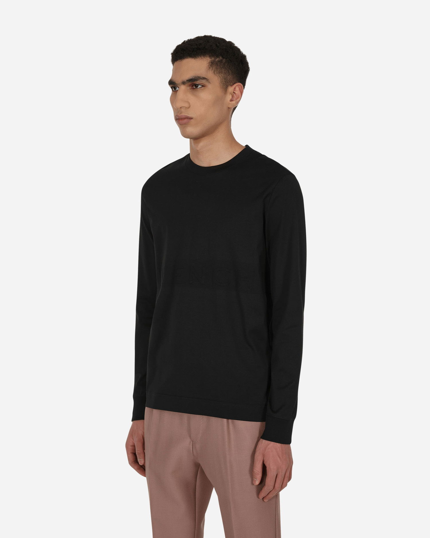 T-shirt Givenchy Slim Fit Logo Longsleeve T-Shirt Sort | BM71BY3Y6B 001, 1