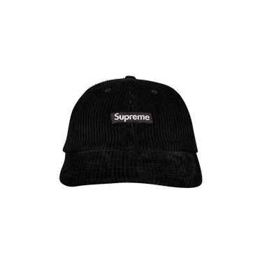 Kasket Supreme Ripple Corduroy Small Box 6-Panel Sort | FW20H89 BLACK, 0