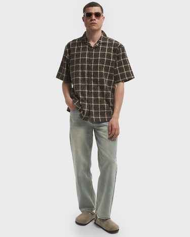 Skjorte Butter Goods Checkered Vacation Shirt Brun | P23979, 2