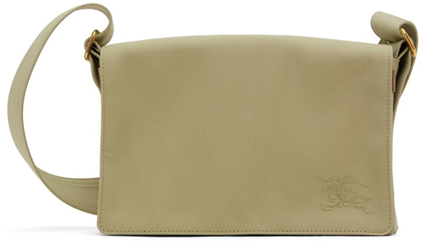 Skuldertaske Burberry Burberry Trench Leather Crossbody Bag Grøn | 8077398, 0