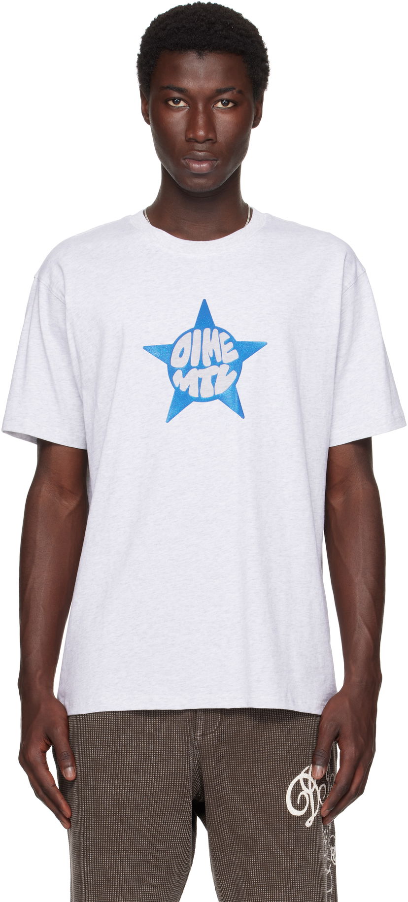 T-shirt Dime Dime Star Graphic T-Shirt Grå | DIMESU2562ASH