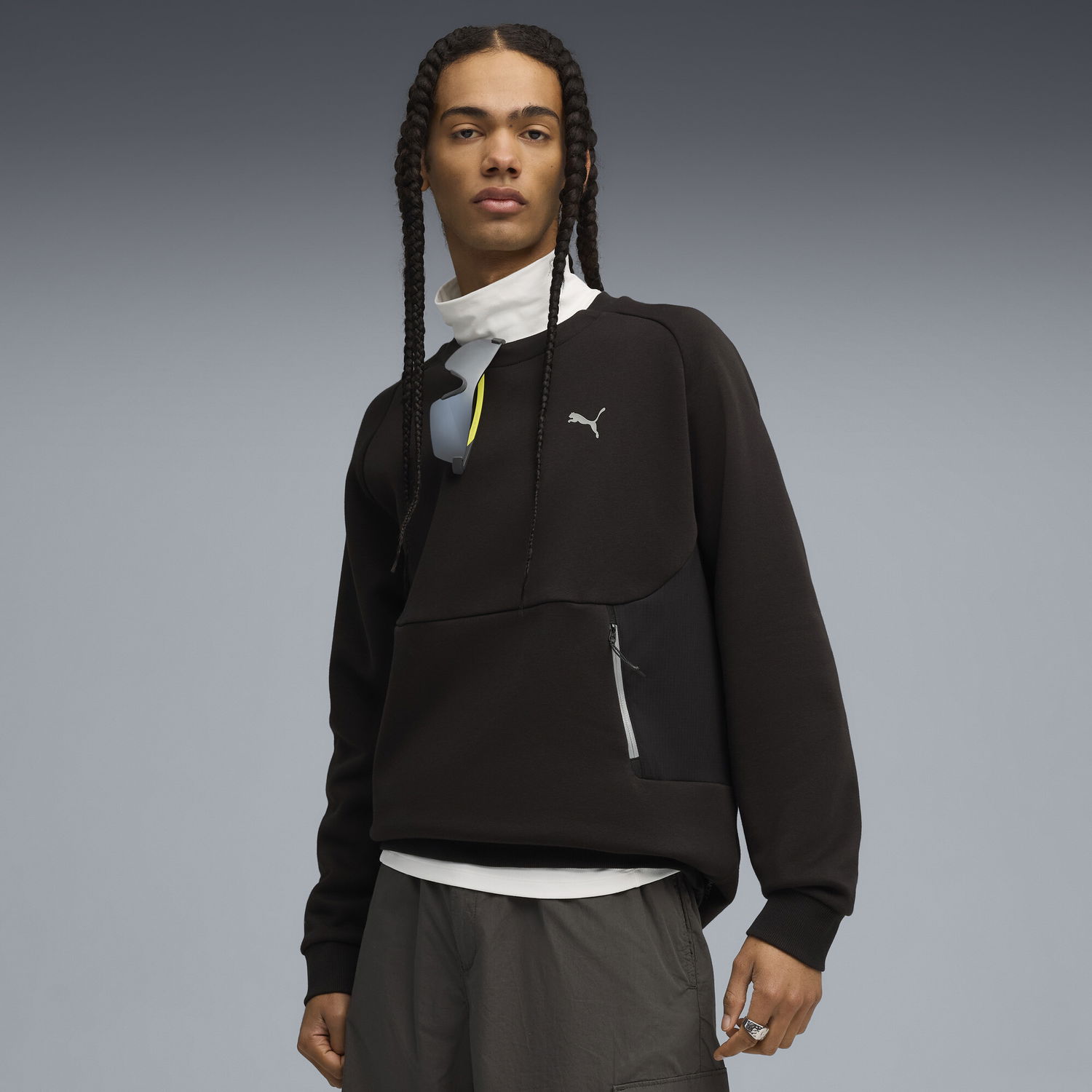 Sweatshirt Puma PUMATECH Relaxed Sweatshirt with Zip Pocket Sort | 633436_01, 0