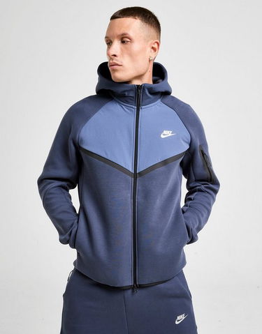 Sweatshirt Nike Tch Mix Wr Full-Zip Hoodie Mørkeblå | IH4302-437, 3