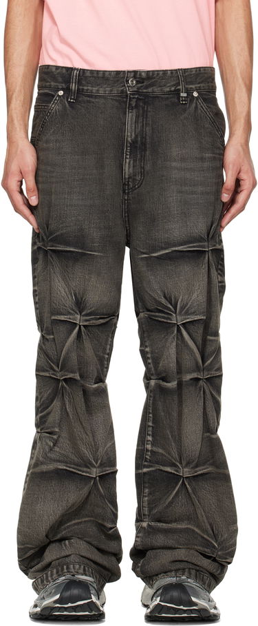 Jeans We11done We11done Wrinkled Jeans Sort | WD-DP1-25-365-M-BK, 0