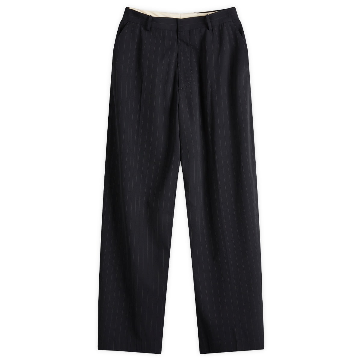 Bukser Acne Studios Pinstripe Trousers Pasant Vis, Size 46 Mørkeblå | BK0669-BG3, 1