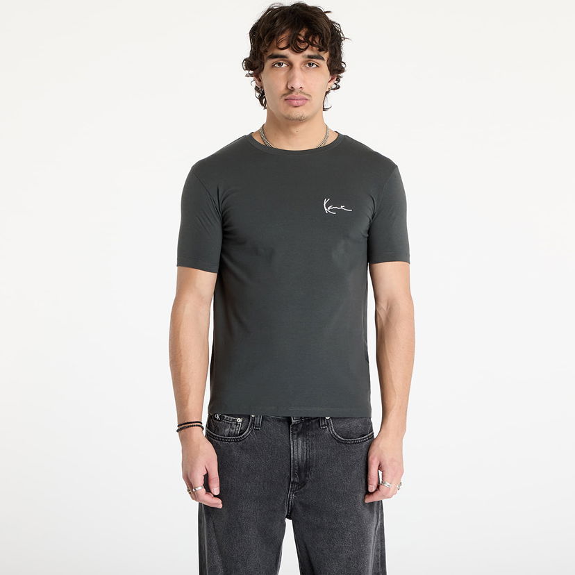 T-shirt Karl Kani Fitted T-Shirt Signature Small Sort | 60300108