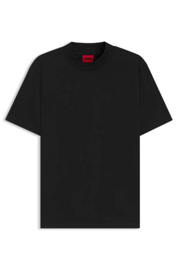 T-shirt BOSS Slim Fit Stretch Cotton Stand Collar T-Shirt Sort | 50542968