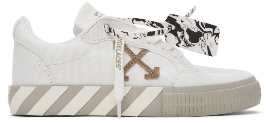 Sneakers og sko Off-White Vulcanized Eco Canvas W Hvid | OMIA085F21FAB0010161, 0