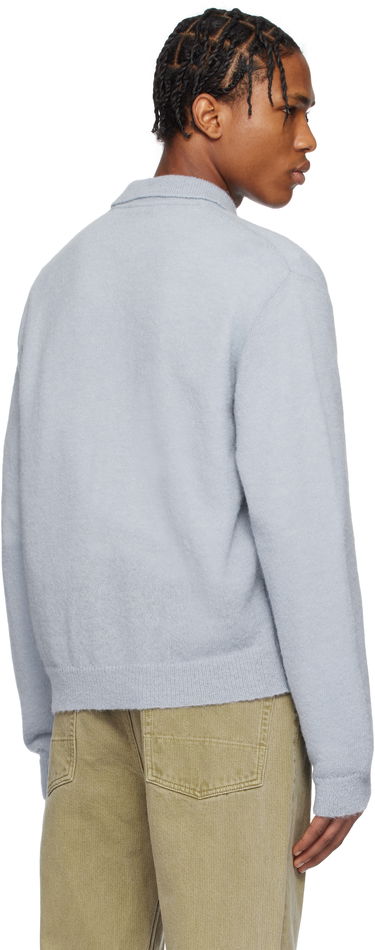 Sweater OUR LEGACY Our Legacy Evening Polo Cardigan Blå | M2253EL, 2