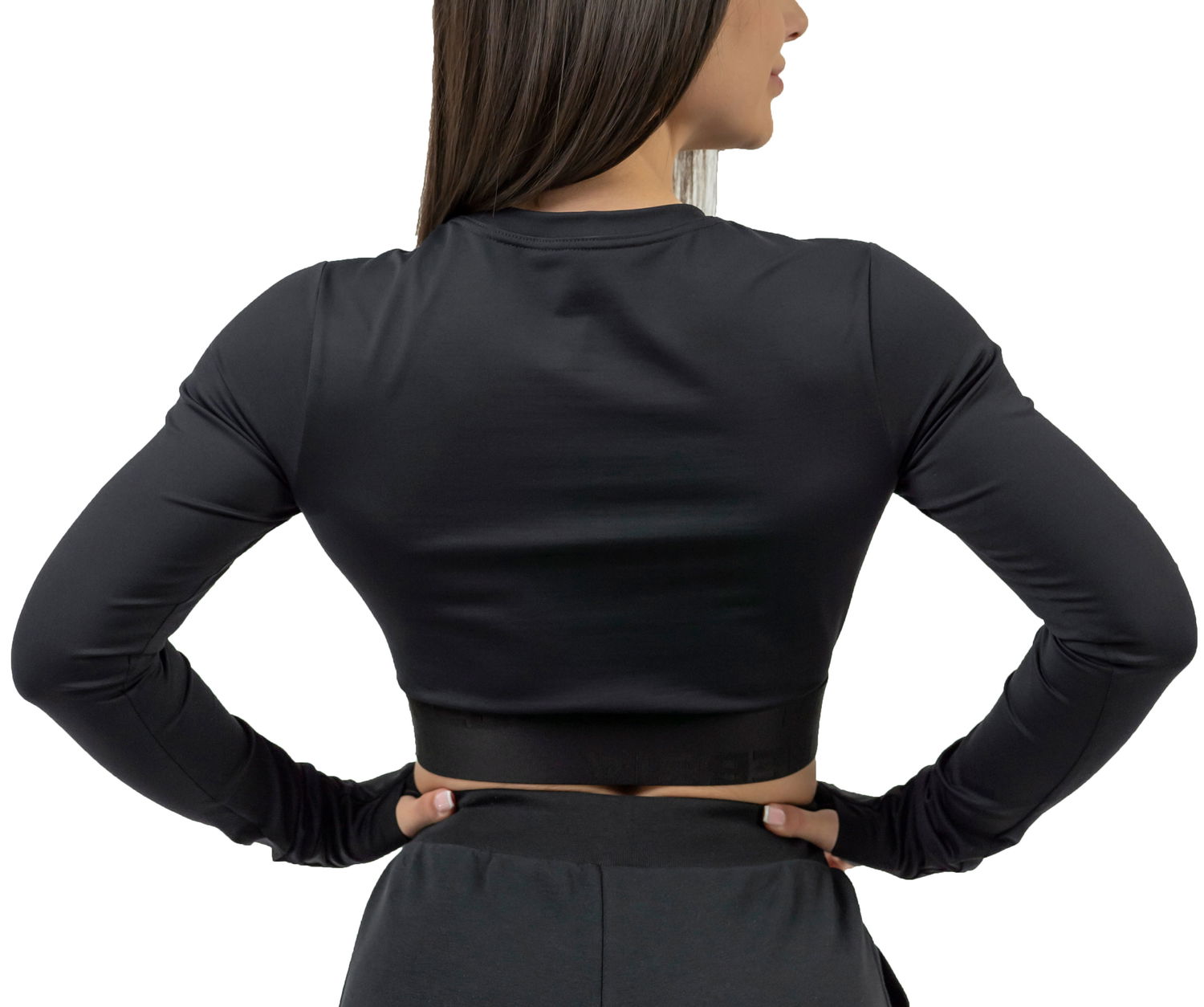 Crop top NEBBIA NEBBIA INTENSE Perform Long Sleeve Crop Top Sort | 8390130, 1