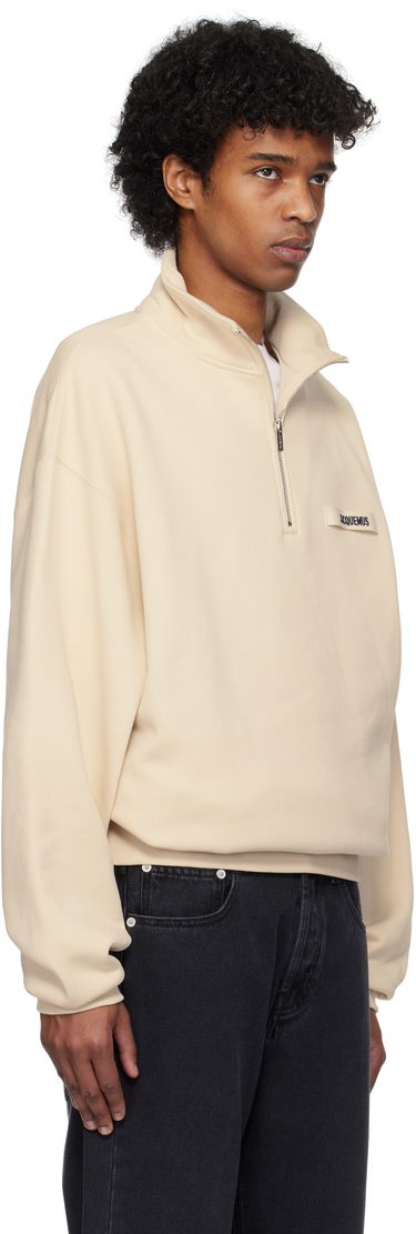 Sweater Jacquemus Jacquemus Gros Grain Zipped Rollneck Sweatshirt Sort | 25E255JS283-2458, 4