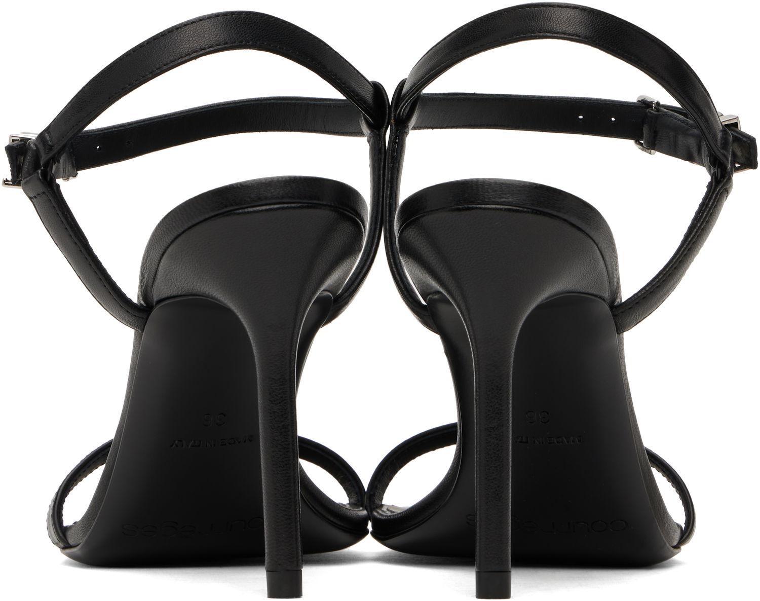 Tilbehør Courrèges Courrèges AC Heeled Sandals Sort | 125SSD028AG0030, 1